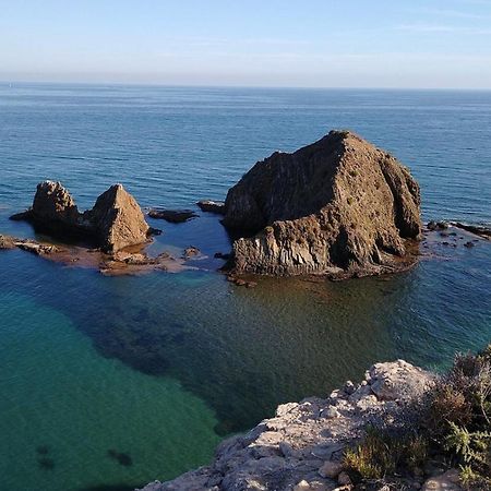 Adosado playa y geoda cerca, con barbacoa y piscina San Juan de los Terreros Exterior foto